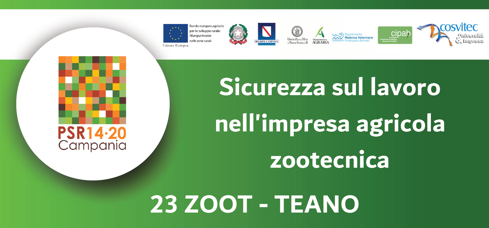 Sicurezza sul lavoro nell'impresa agricola zootecnica - 23 ZOOT