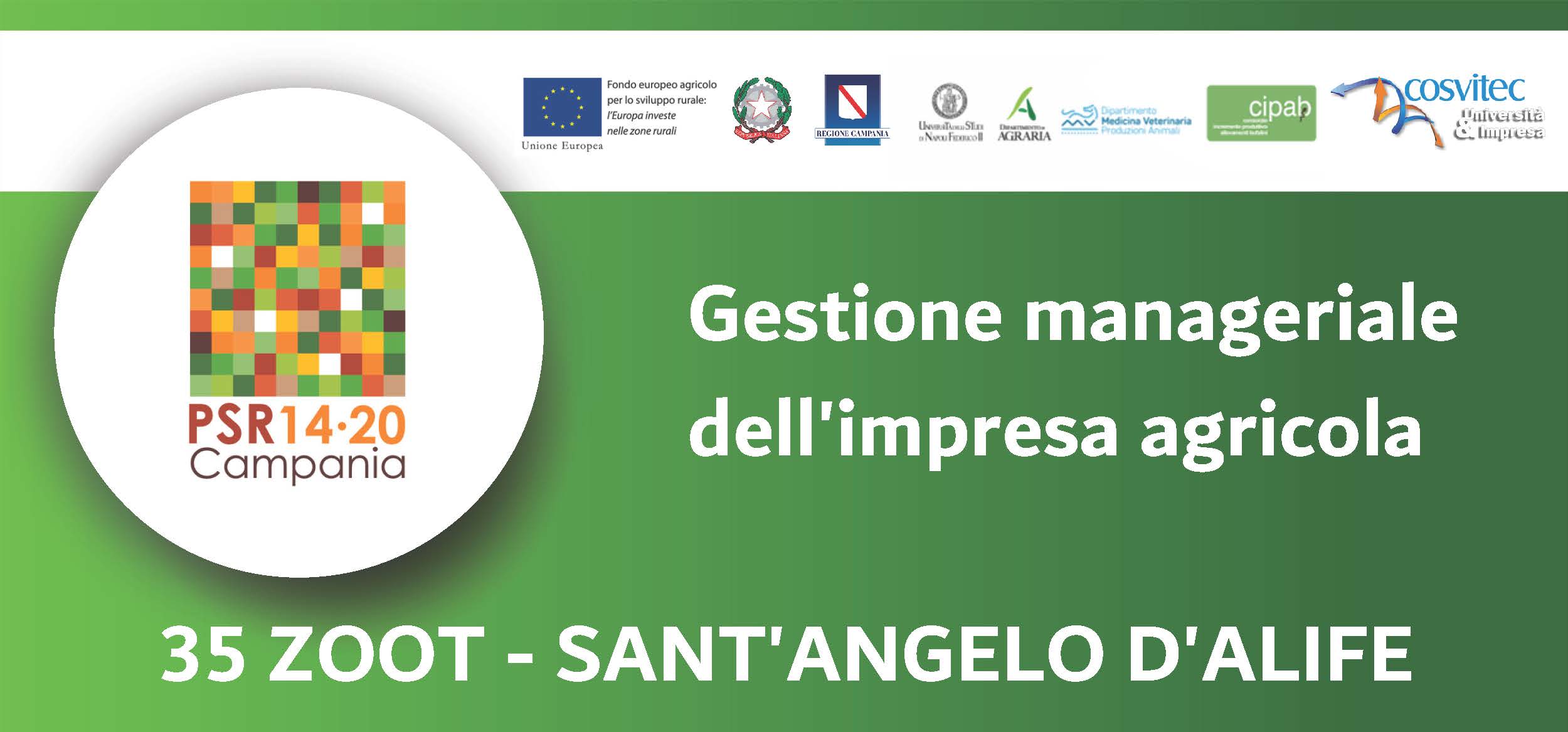 Gestione manageriale dell'impresa agricola - 35 ZOOT