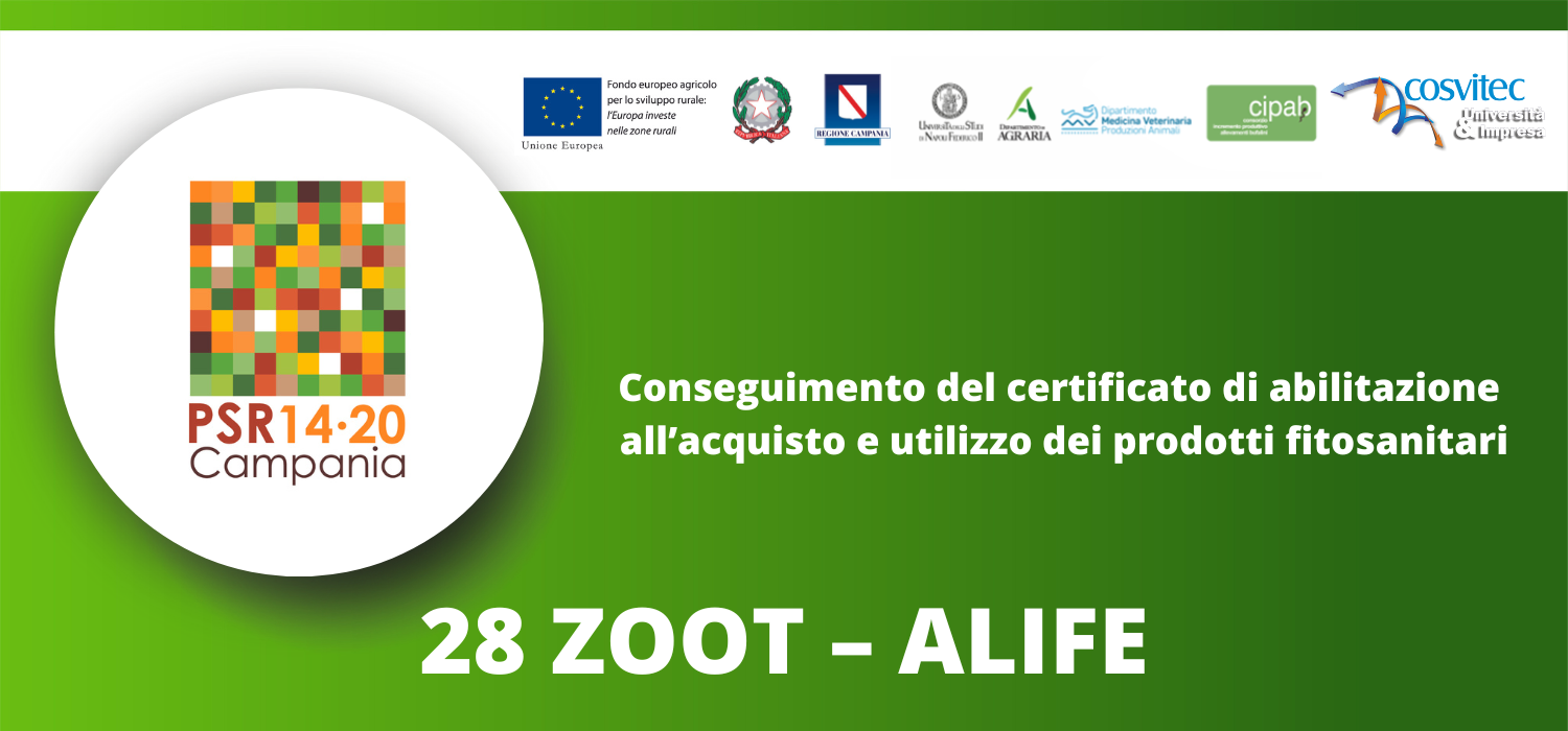 Conseguimento del certificato di abilitazione all’acquisto e utilizzo dei prodotti fitosanitari | 28 ZOOT - Alife