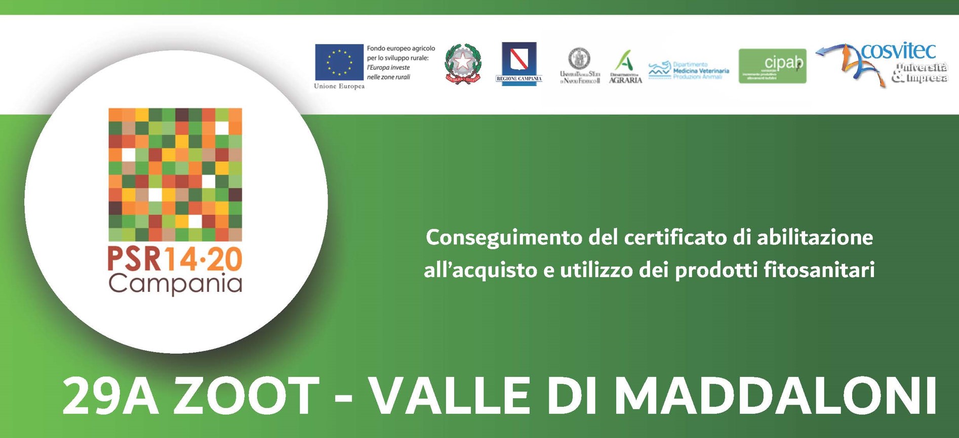 Conseguimento del certificato di abilitazione all’acquisto e utilizzo dei prodotti fitosanitari | 29A ZOOT – VALLE DI MADDALONI