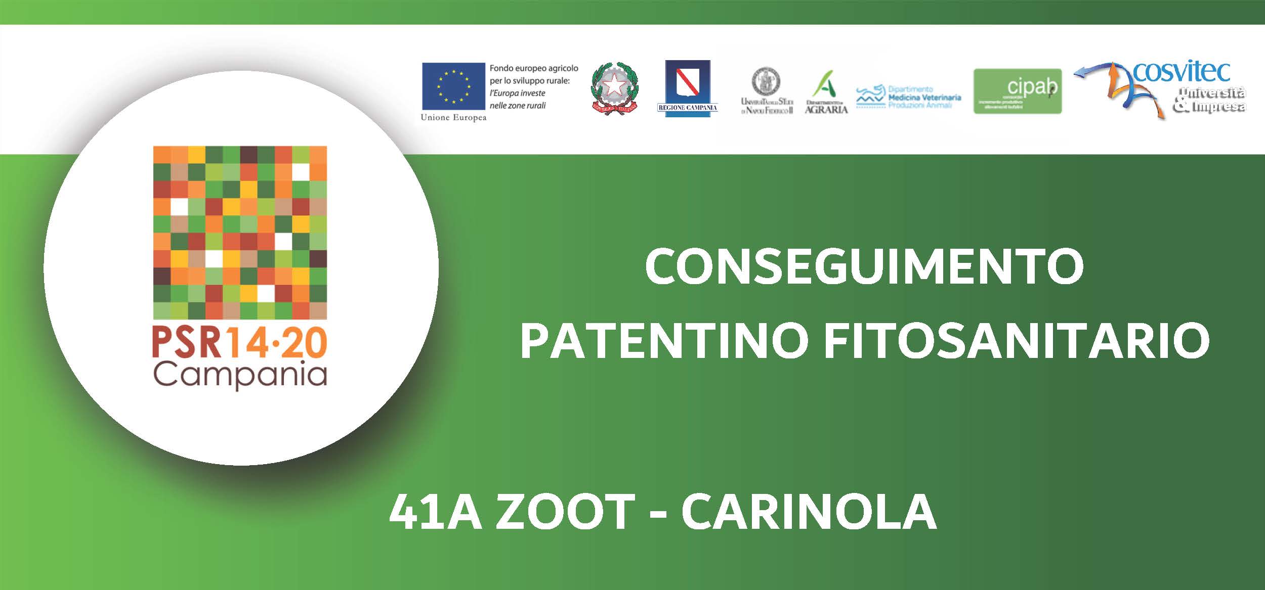 Conseguimento patentino fitosanitario 41A Carinola